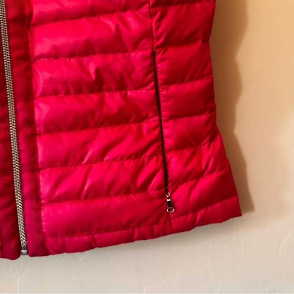 Polo Golf Ralph Lauren Women Reversible Puffer Quilted Vest Pink & Green - Picture 3 of 8